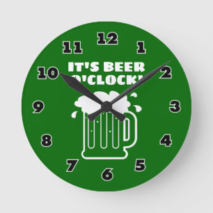 C'est l'heure de la BIÈRE horloge murale drôle de 