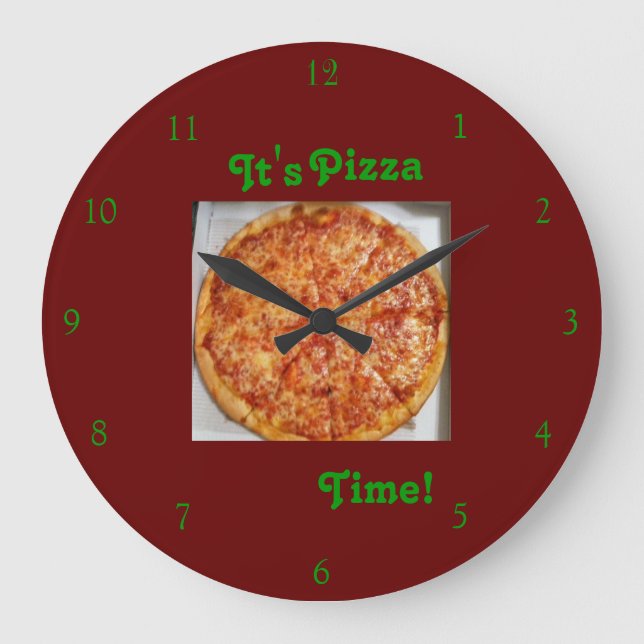 C'est l'heure de la pizza ! Horloge (Recto)