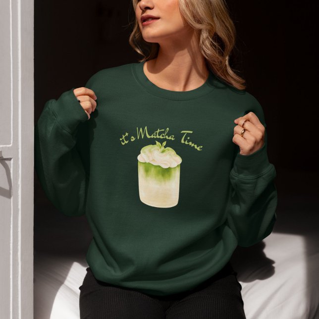 C'est l'heure de Matcha, Matcha Sweatshirt (Créateur téléchargé)