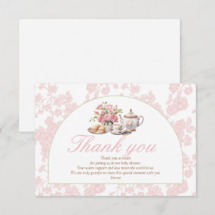 C'est l'heure du thé pour la baby shower, merci