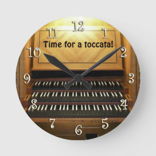 C'est l'heure d'un toccata ! horloge murale de l'o