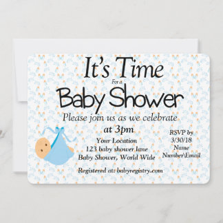 C'est l'heure d'une invitation Baby shower