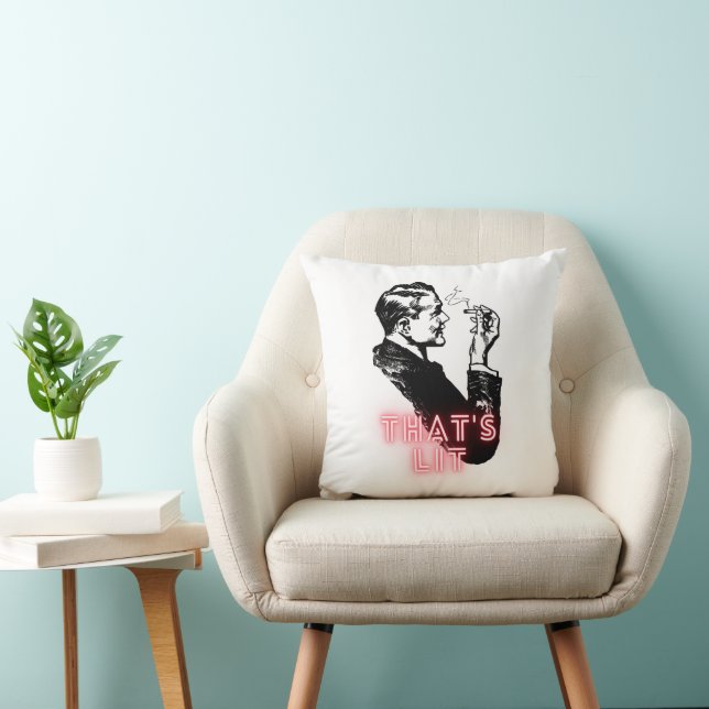 C'est Lit - Funny Retro Vintage Smoker Coussin (Chaise)