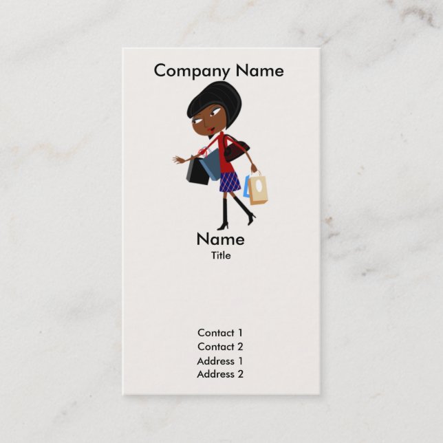 C'est Ma Carte de Visite de Sac Entreprise (Devant)