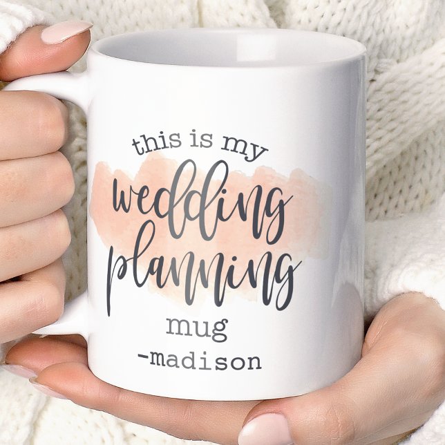 C'est Ma Tasse De Planification De Mariage Aquarel (Créateur téléchargé)