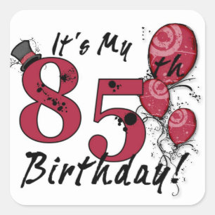 C'est mes autocollants de ballon grunge de 85e ann