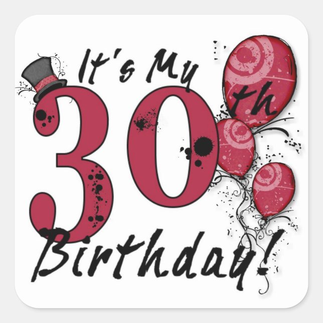 C'est mes stickers de ballon à 30 ans (Devant)