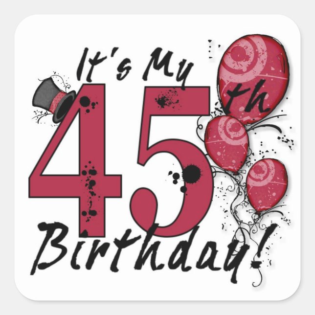 C'est mes stickers de ballon à 45 ans (Devant)