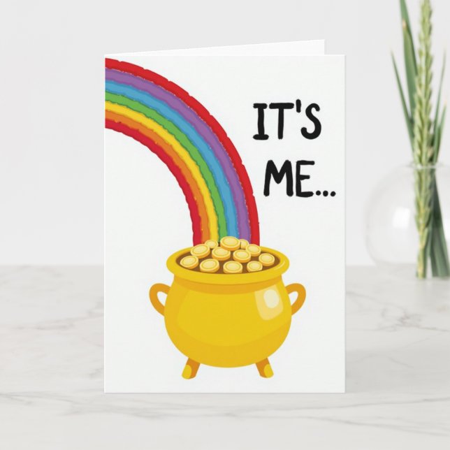 C'est moi Carte Pot d'Or Arc-en-Ciel (Devant)
