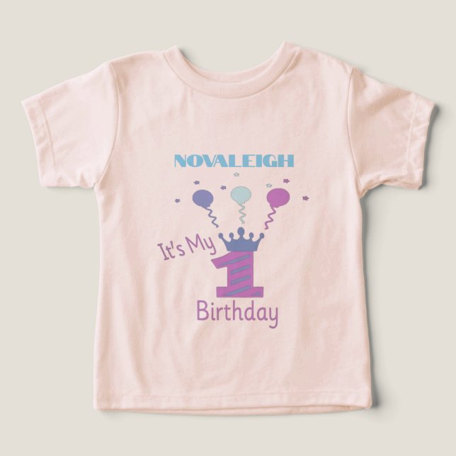 C'est mon 1er anniversaire les filles  (Design Recto)