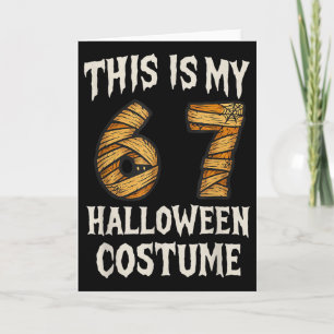 C'est mon 67 modèle de costume d'Halloween pour en
