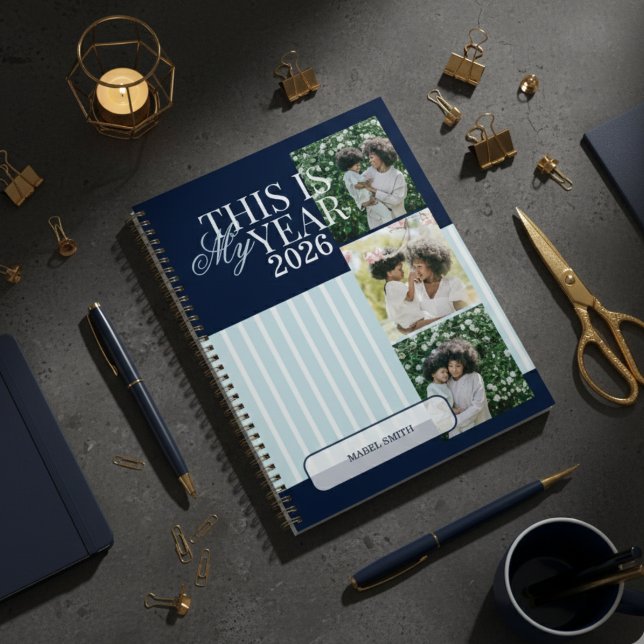 C'est mon année Photo Grille Motivation  (Make it your year with this This Is My Year Photo Grid Motivational Planner!)