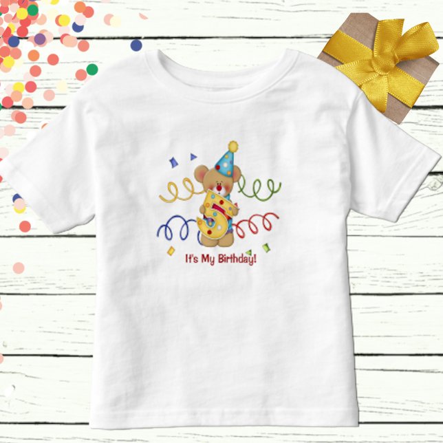 C'est mon anniversaire Ourson mignon Age 5 T-shirt (Créateur téléchargé)