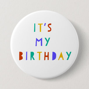C'est mon Anniversaire Pin Badge Fête Enfants Favo