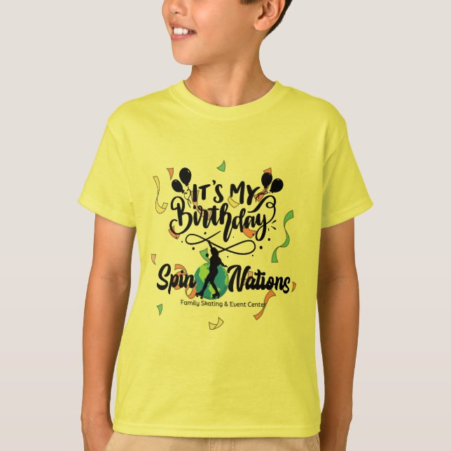 C'est mon anniversaire ! T-shirt | 2023 SpinNation (Devant)