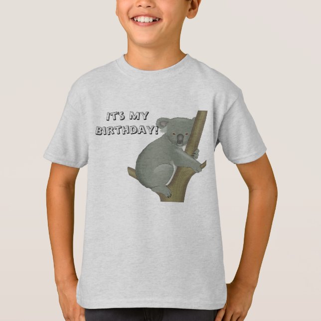 C'est mon anniversaire T-Shirt bébé koala (Devant)