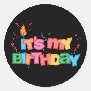 C'est mon autocollant de lettres d'anniversaire