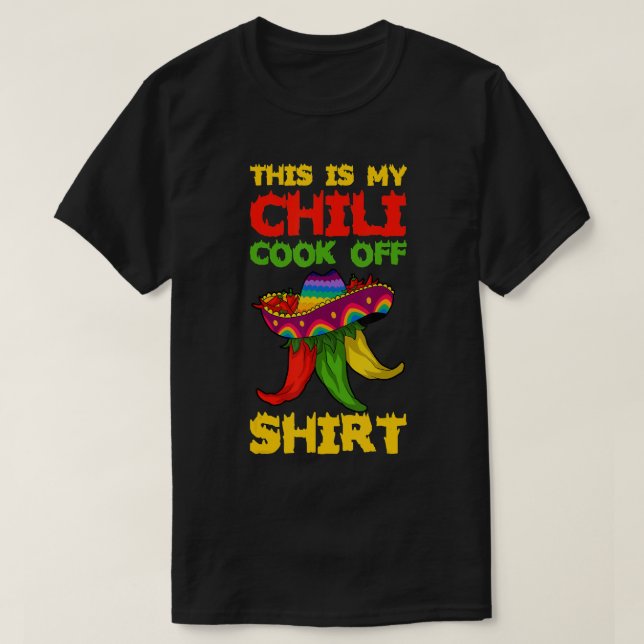 C'Est Mon Chilli Cook Off T-Shirt (Design devant)