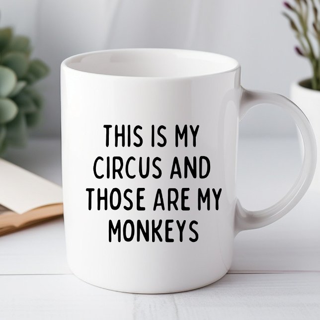 C'est mon cirque Mug de bureau drôle (Créateur téléchargé)