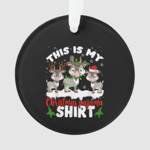 C'Est Mon Don Pajama Père Noël Chèvre Lover