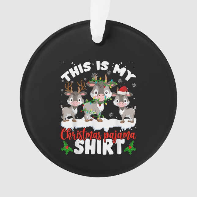 C'Est Mon Don Pajama Père Noël Chèvre Lover (devant)