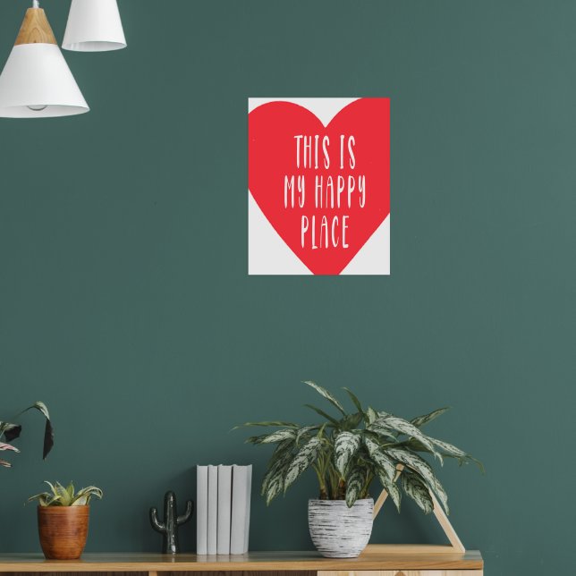 C'Est Mon Happy Place Print, Poster Rouge, Aesthet (Salon 1)