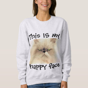 C'EST MON HEUREUX VISAGE PERSIAN CAT T-SHIRTS