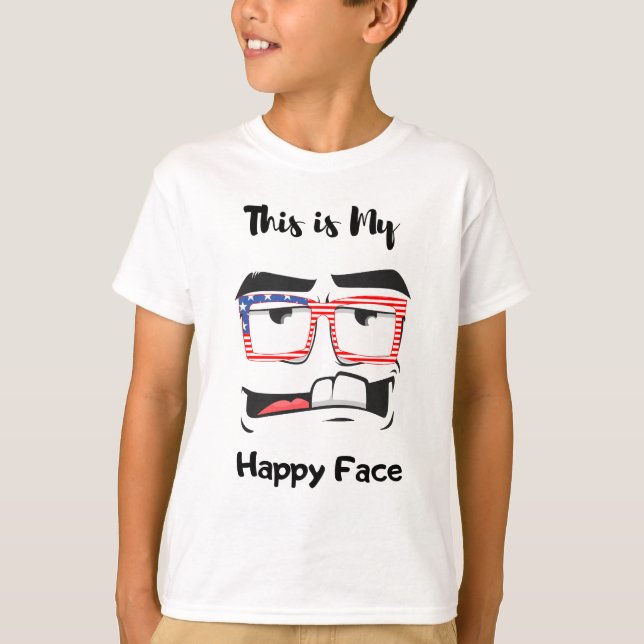 C'est mon joyeux visage drôle tshirt pour enfants (Devant)