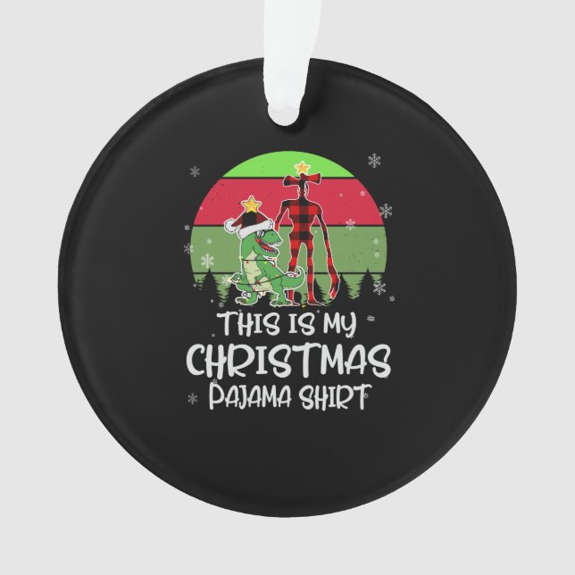 C'est mon Pyjama de Noël Siren Head Tree Rex (devant)