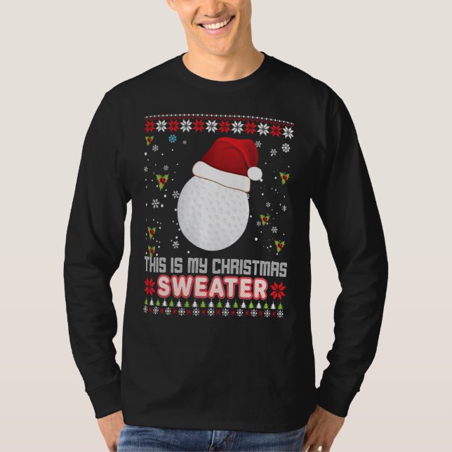 C'Est Mon Sweat De Noël Golf Père Noël Elf Ugly D (Devant)