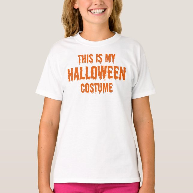 c'est mon T-shirt costume halloween (Devant)