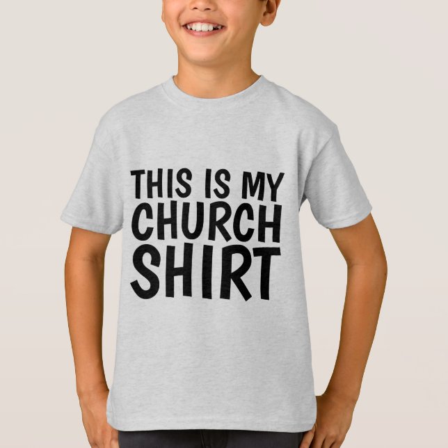 C'EST MON T-Shirt D'ÉGLISE T-Shirts (Devant)