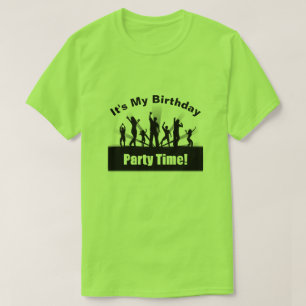 C'est My Birthday Disco Black Silhouette T-shirt