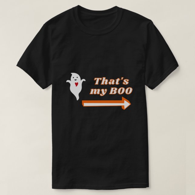 C'est My Boo Halloween Couple T-Shirt (Design devant)