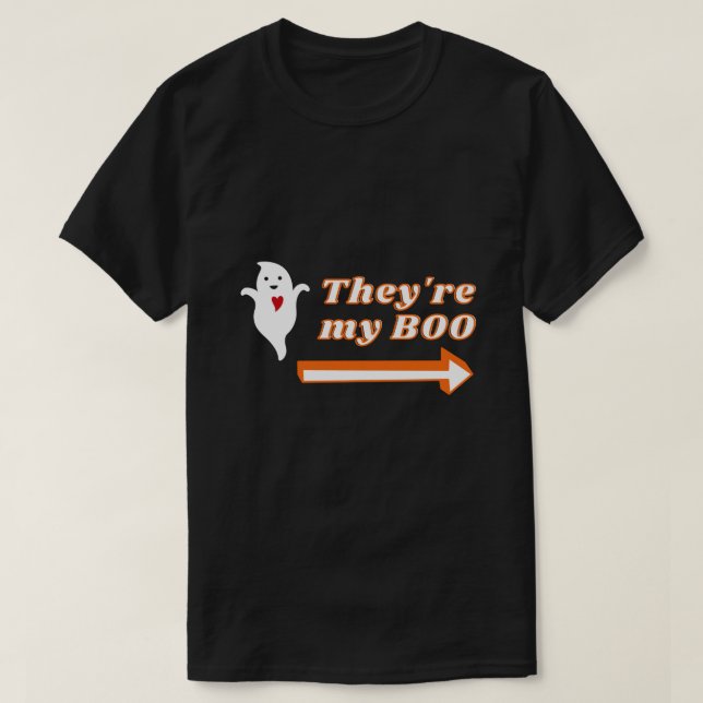 C'est My Boo Halloween Couple T-Shirt (Design devant)