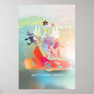 C'est Parti ! Impression d'art surréaliste Pegasus