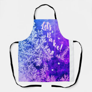 "C'est parti pour la pâtisserie !" Tablier violet