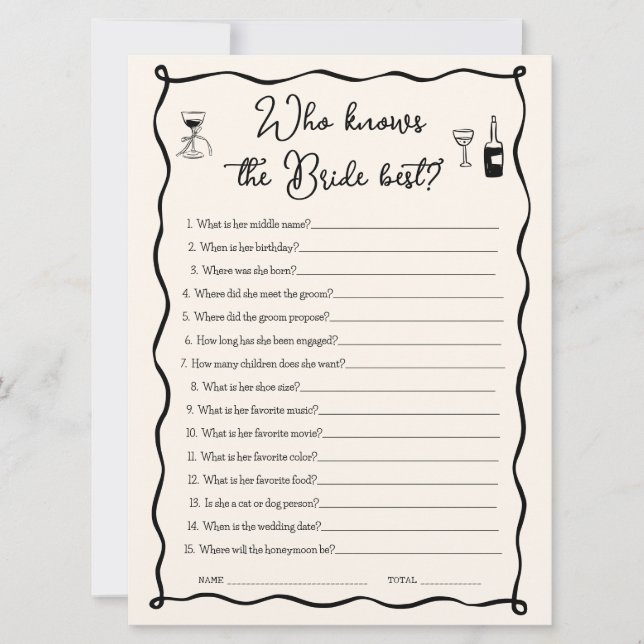 C'est plus qui connaît la mariée meilleure carte d (Devant)