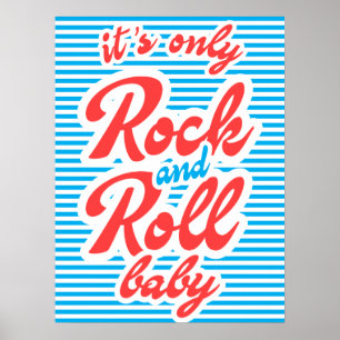 C'est que Rock And Roll Baby, poster de rock, musi