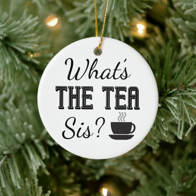 C'est quoi le Tea Sis ? Ornement en céramique (Arbre)