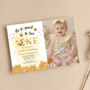 C'est si doux d'être une abeille Photo Invitation 