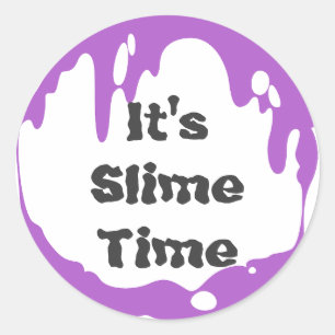 C'est Slime time Anniversaire Fête Favor Sticker