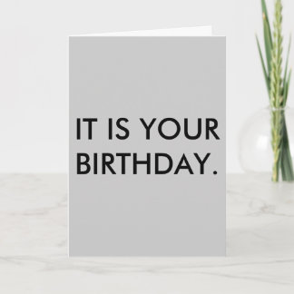 C'EST TON ANNIVERSAIRE. Carte