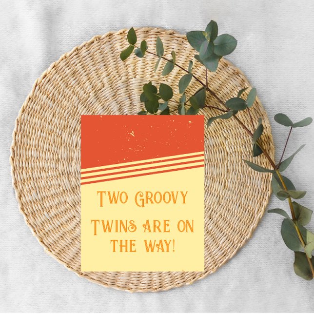 C'est Twins ! Deux Faire-part Super de grossesse (Créateur téléchargé)