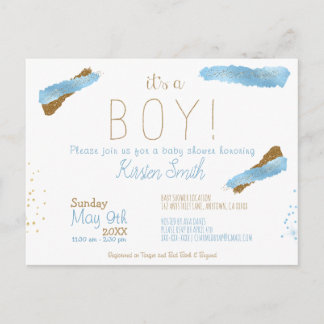 C'est un Baby shower garçon Invitation