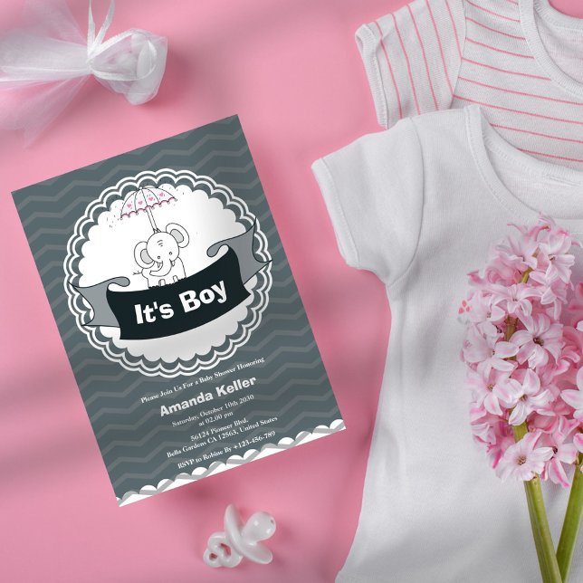 C'est un Baby shower garçon Invitation (Créateur téléchargé)
