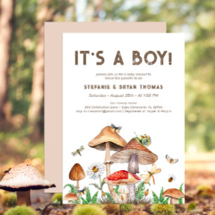 C'est un Baby shower garçon Invitation Mush Whim