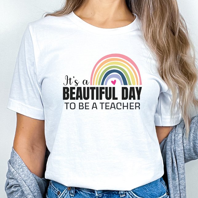 C'est un beau professeur de jour Rainbow T-Shirt (Créateur téléchargé)