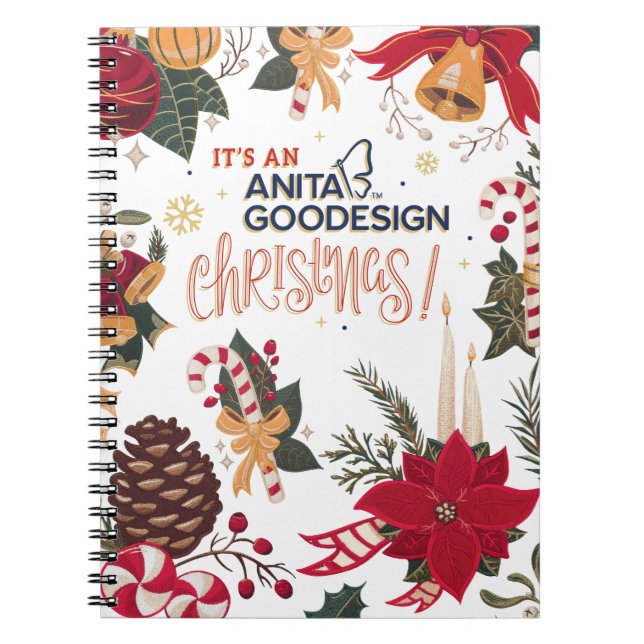 C'est un carnet de Noël d'Anita Goodesign ! (Devant)