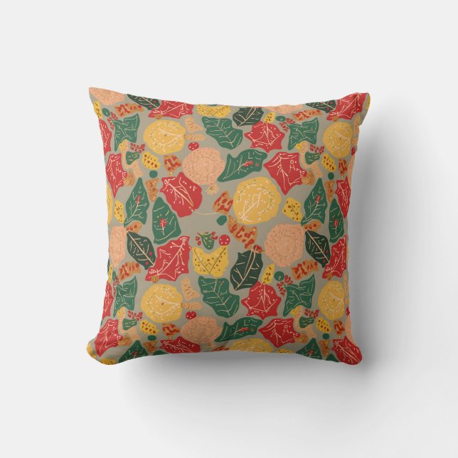 C'est un coussin avec une ambiance nordique. (Recto)